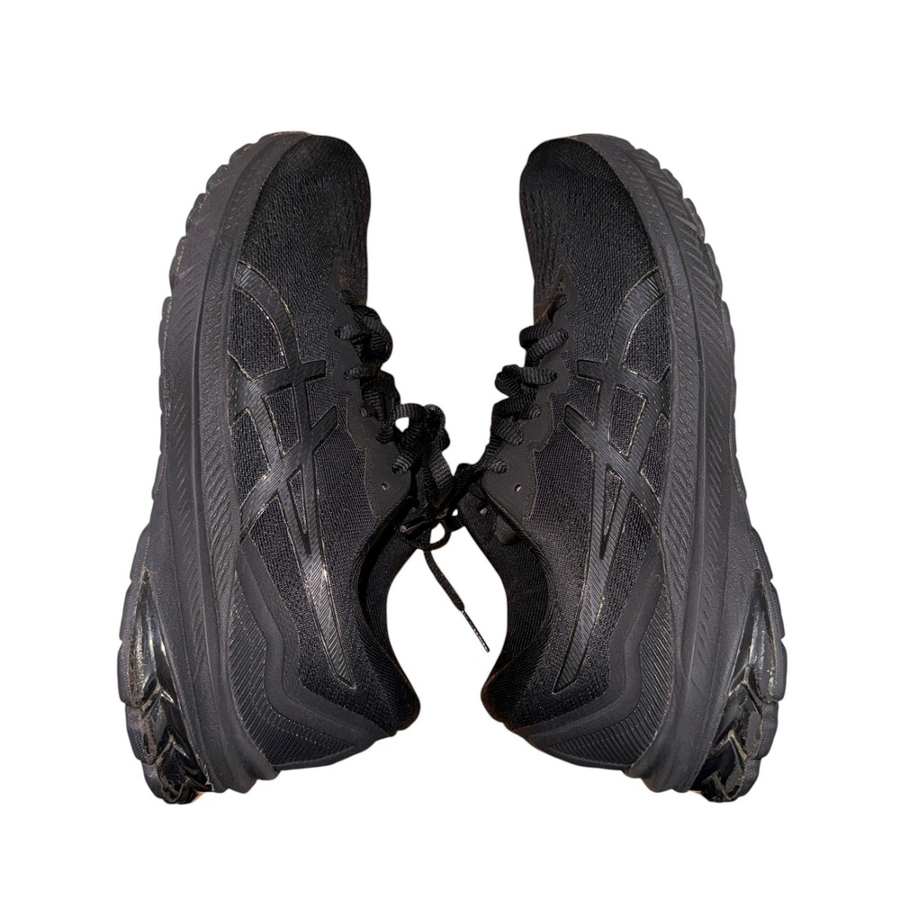 ASICS GT-1000 11 Womens 8.5 Pre-Owned Running Shoes ALL Black Sneakers 1012B197
